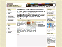 Tablet Screenshot of hotelstellenmarkt.hotel-intern.de